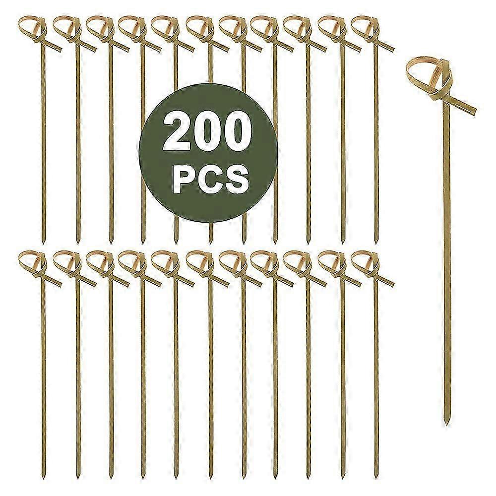 竹のカクテルは、食べ物は歯のピックカクテルピック200pcを選びます