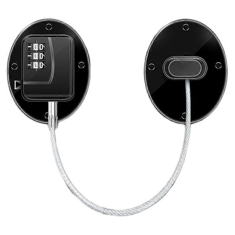 Multi-Usage ABS Engineering Plastics, Easy Installation Child Safety Lock for Combination Fridge Lock, No Drilling Advanced 4-Digit Combination Heavy