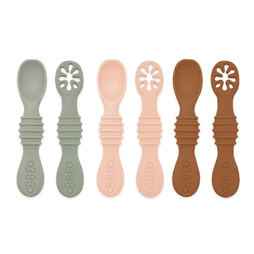 Baby Silicone Rice Paste Spoons, Soft-Headed Spoons