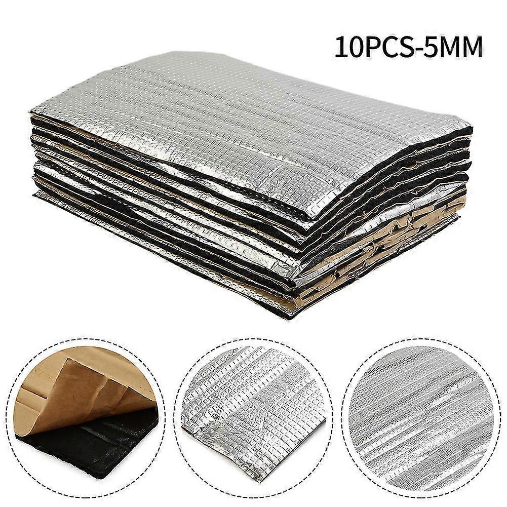 10 feuilles Sound Deadener Isolation thermique Mat Car Van Insonorisation Isolation Amortissant Isolation Carot Isolation Silencieux 5mm