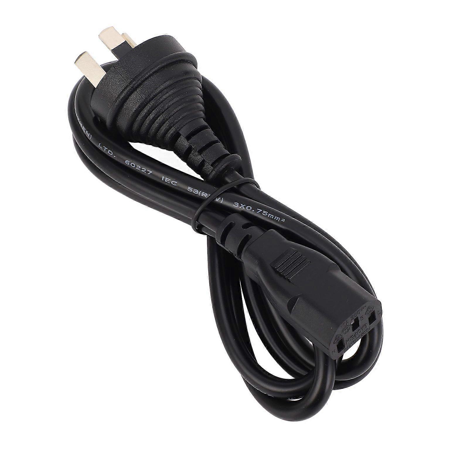 Universal 3-Prong AC Power Cord - Bend Resistant Design