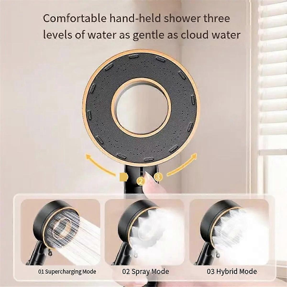 Hochdruck-Duschköpfe, 3 einstellbare Modi