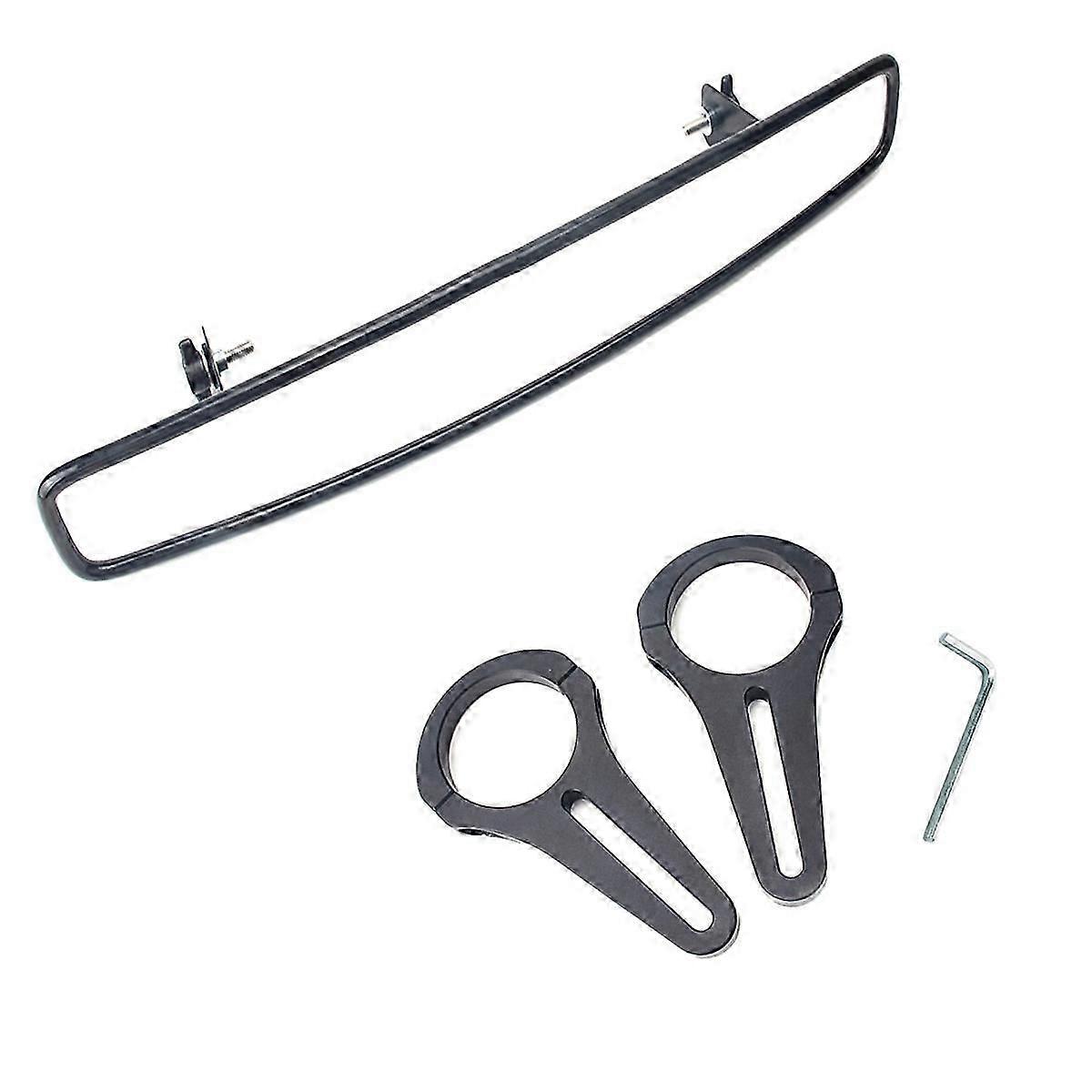 15 Inch Ultra Clear SXS UTV Mirror with 1.75 Inch Clamps and Convex Design for RZR 800 900 1000 Tur