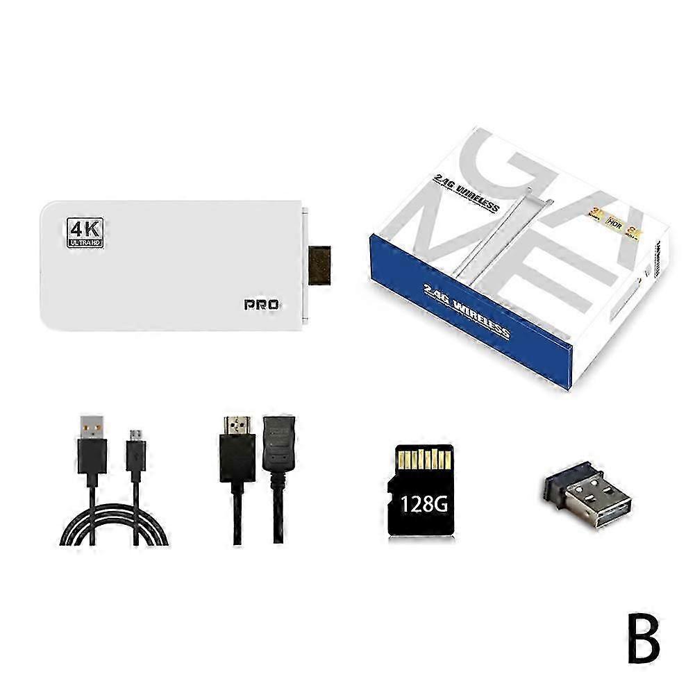 Gaming Stick 4k Hdmi Output Built-in 40,000 Games 64g/128g