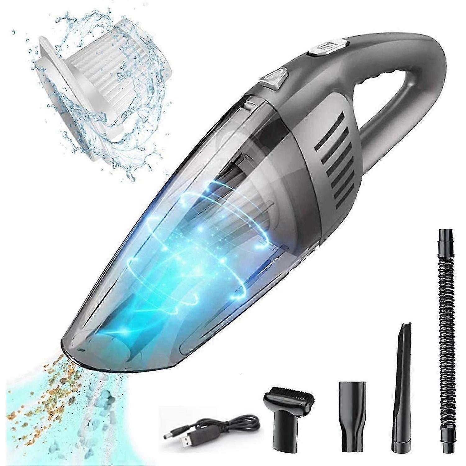Portable Cordless Handheld Car Vacuum Cleaner, 7000PA Strong Suction, 120W High Power, Quick Cleani