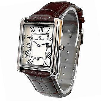 Pablo Raez Lover Orologio Uomo Orologio Da Polso Quadrato Donne Montre Unisex Casual Coppia Orologio Silve marrone Grande