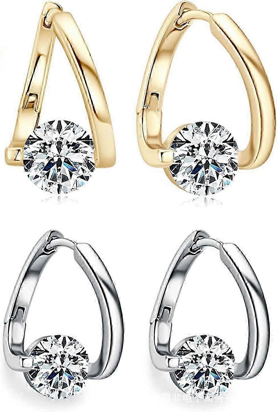 2ペアリンパゲルマニウムイヤリング女性のためのリンパ療法ジュエリーギフト