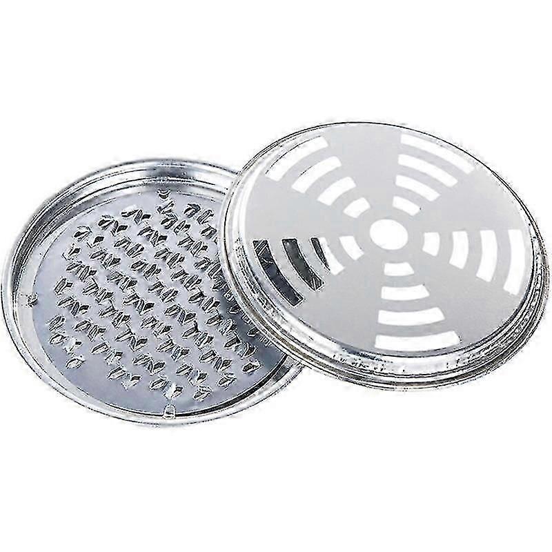 Mosquito Coil Holder, 4 Pack Tin Coil Burner (Silver)