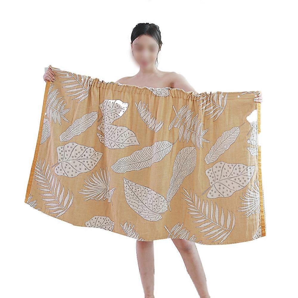 Women's Spa Body Wrap with Adjustable Closure Knee Length Bathrobe