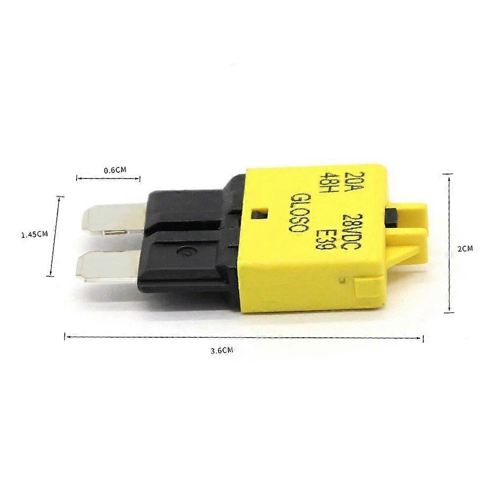 Auto Accessories Manual Reset Fuse Adapter Reset Circuit Breaker Blade Fuse Adapter ATC Circuit Breaker