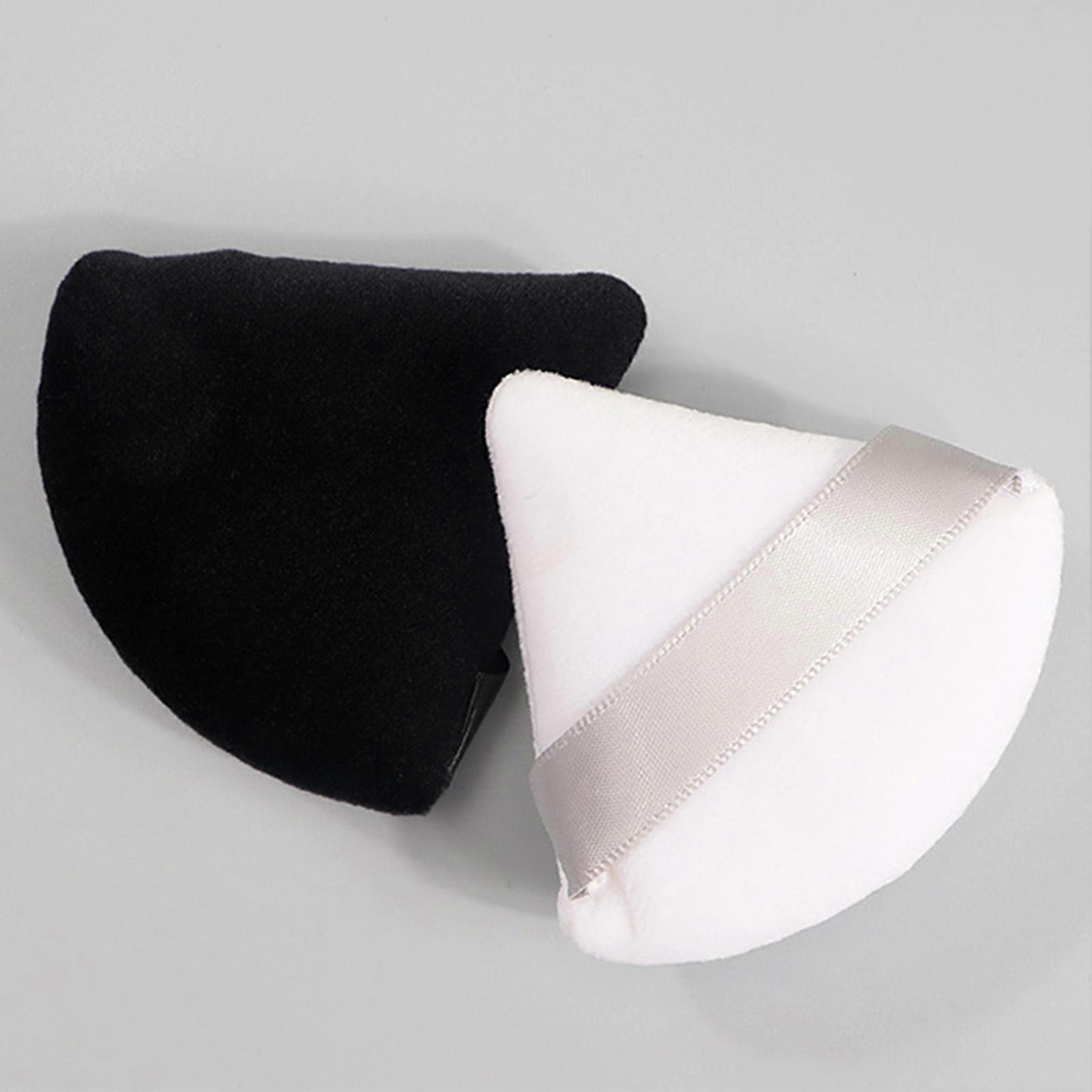 6Pcs Triangle Powder Puff High Density Flocking Short Staple Super Soft Triangular Makeup Air Cushion 