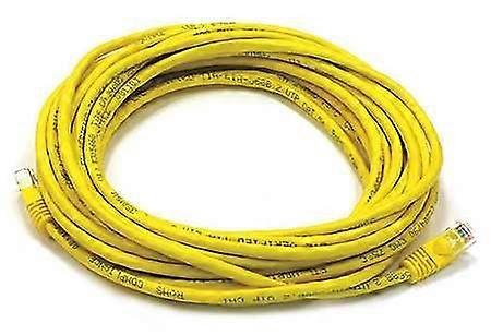 Ethernet Cable Cat 5e Yellow 25 Feet RJ45 Patch Cable