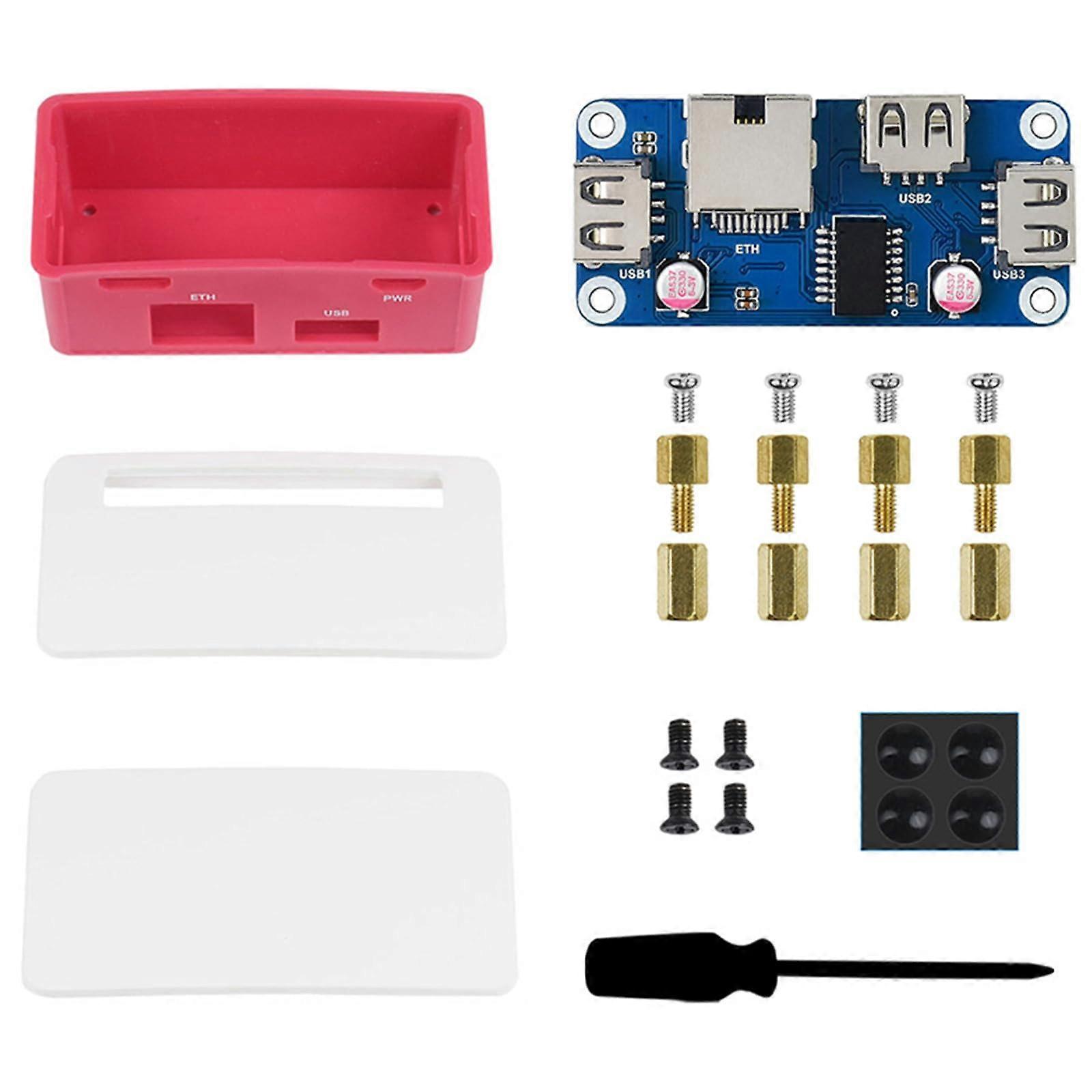 for Series Ethernet/USB HUB Box ETH/USB HUB HAT (B) 1 RJ45, 3 USB 2.0