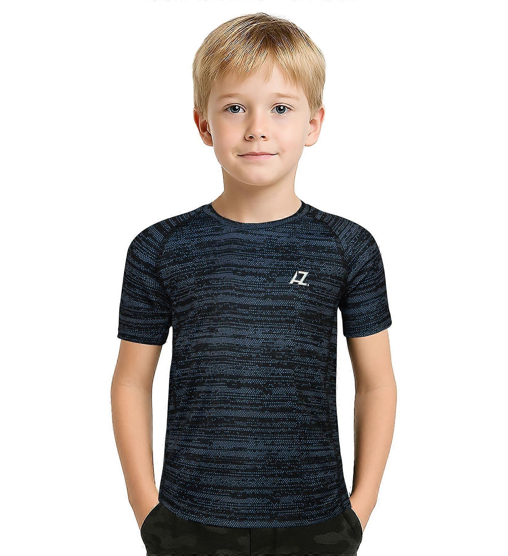 Kids Boys Active Sports T-Shirts Raglan Short Sleeves Breathable Summer Tank Top