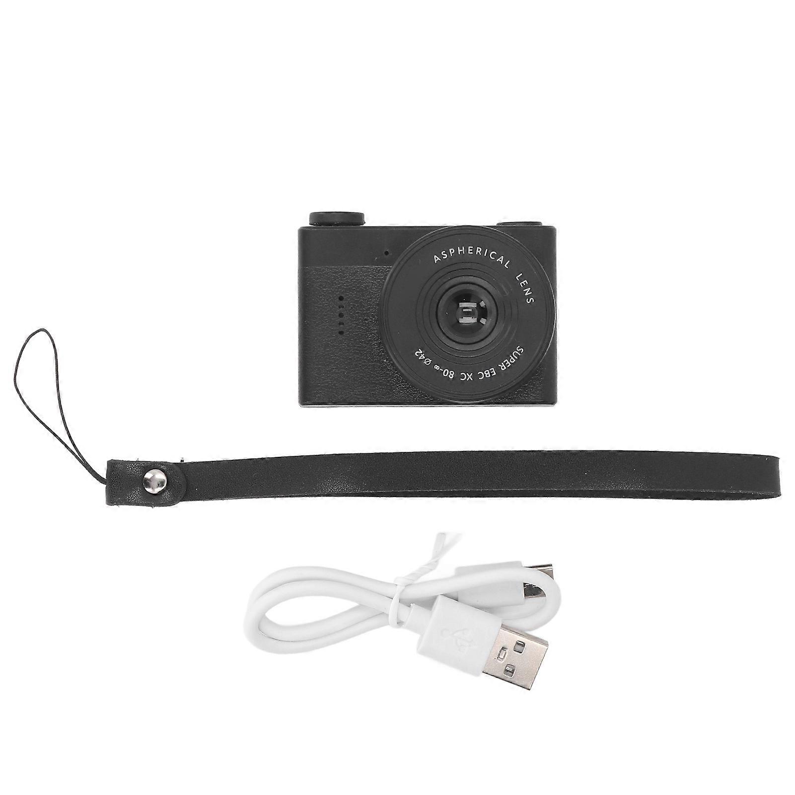 Small Video 720P HD Front and Rear Dual Lens Autofocus Type C Voice Recording Compact Portable Camera for Teens Students