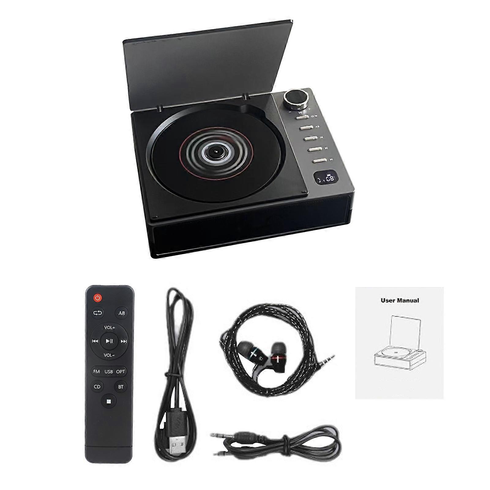 Portable Compact Disc Speakers Rechargeable BT Songs Player with Remote Control Small Desktop Players Walkman for Home