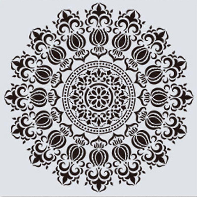 Mandala Auxiliary Painting Template Reusable Stencil for DIY Crafts Making Painting Ornaments Supplies