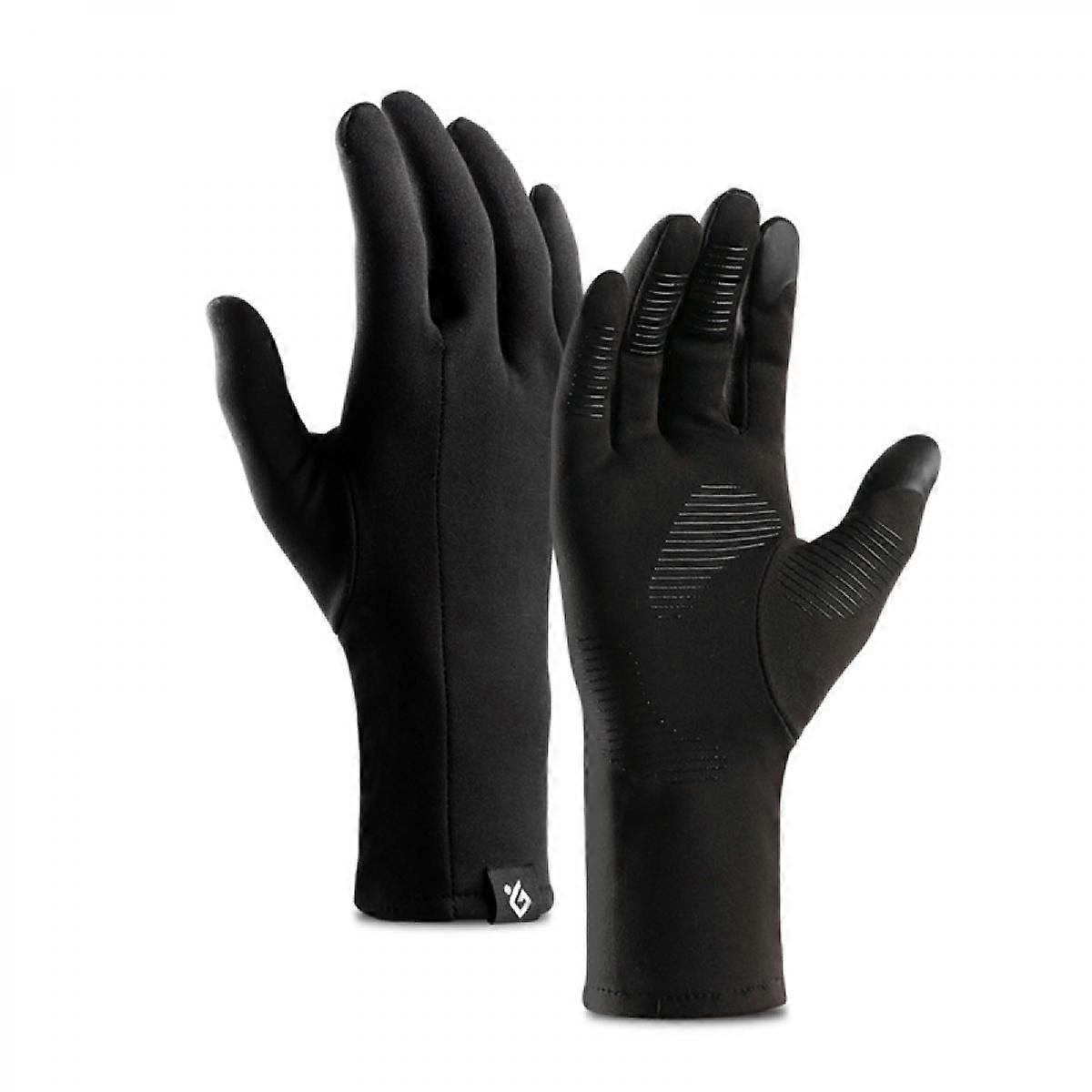 Winter Warm Gloves, Thermal Black Warm Gloves for Men Women Touchscreen Non-Slip Freezer Gloves for DrivingL