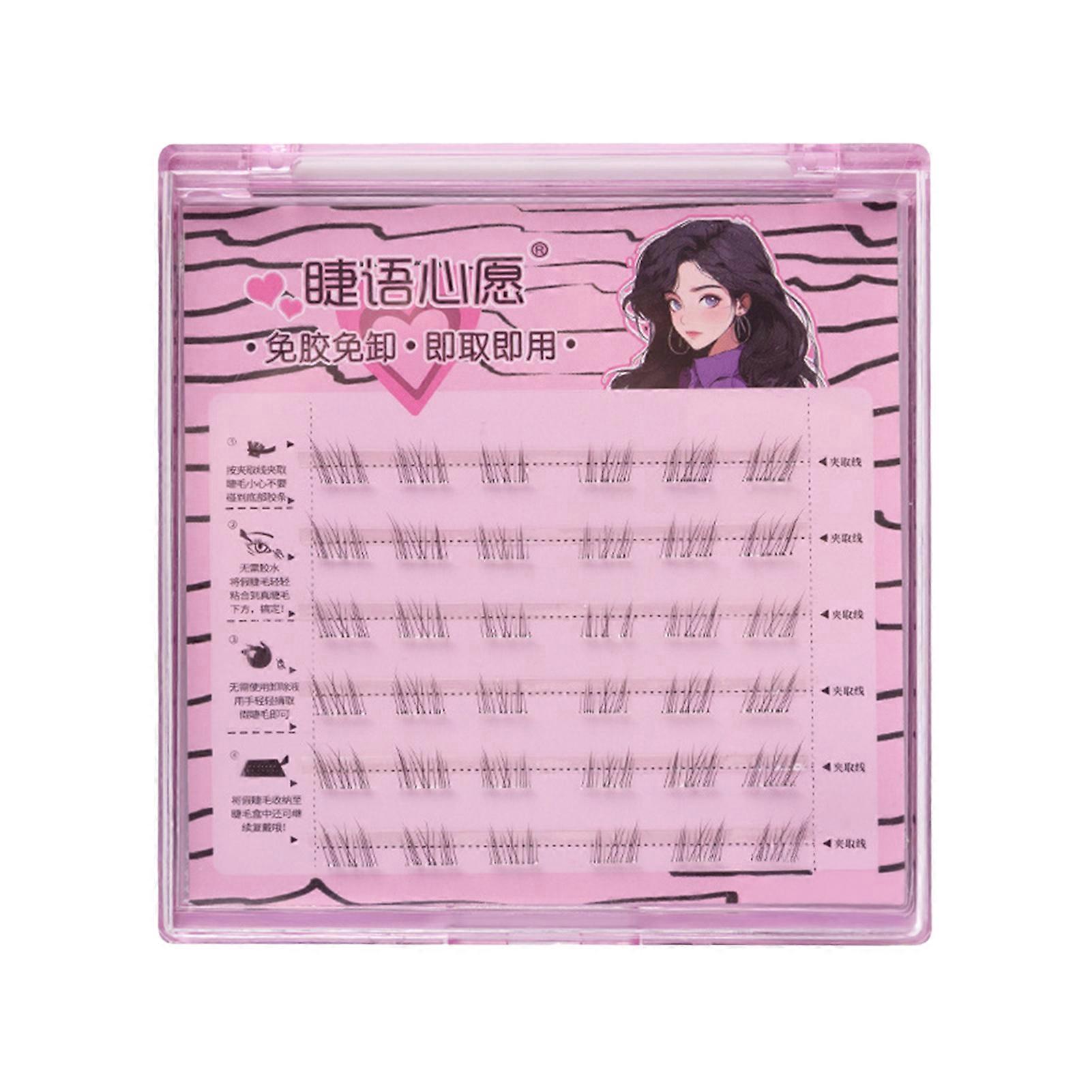 Press on Bottom Eyelash Extensions Soft Manga Bottom Cluster Lashes Time-Saving Choice For Beginners