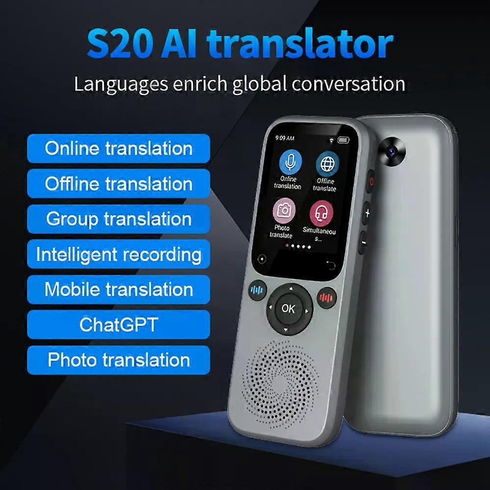 con Portable Language Translator Real-Time Two-Way Translating Device 138 Languages Online Offline Translation Simultaneous