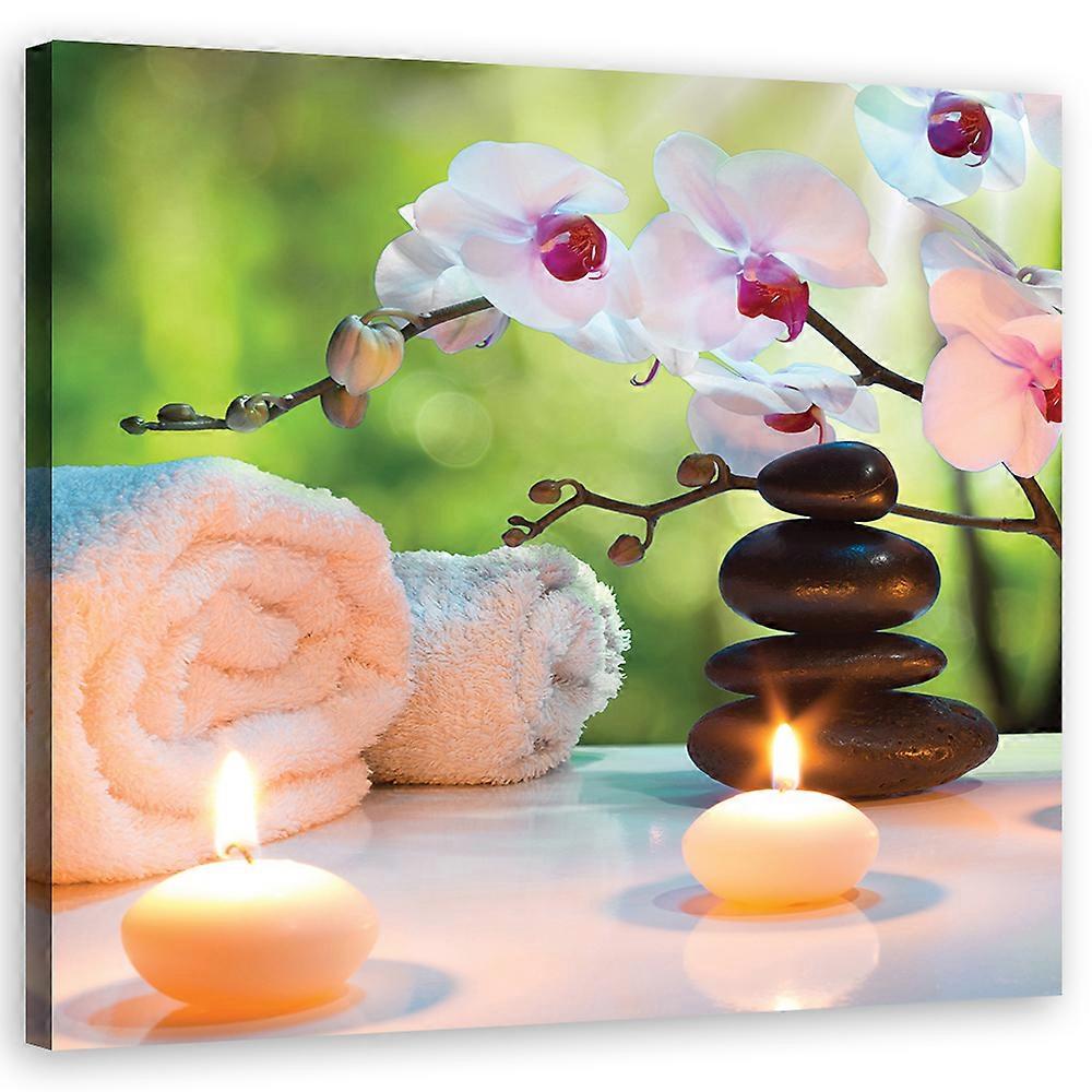 Leinwandbild, Blumen - Rosa - 30x30