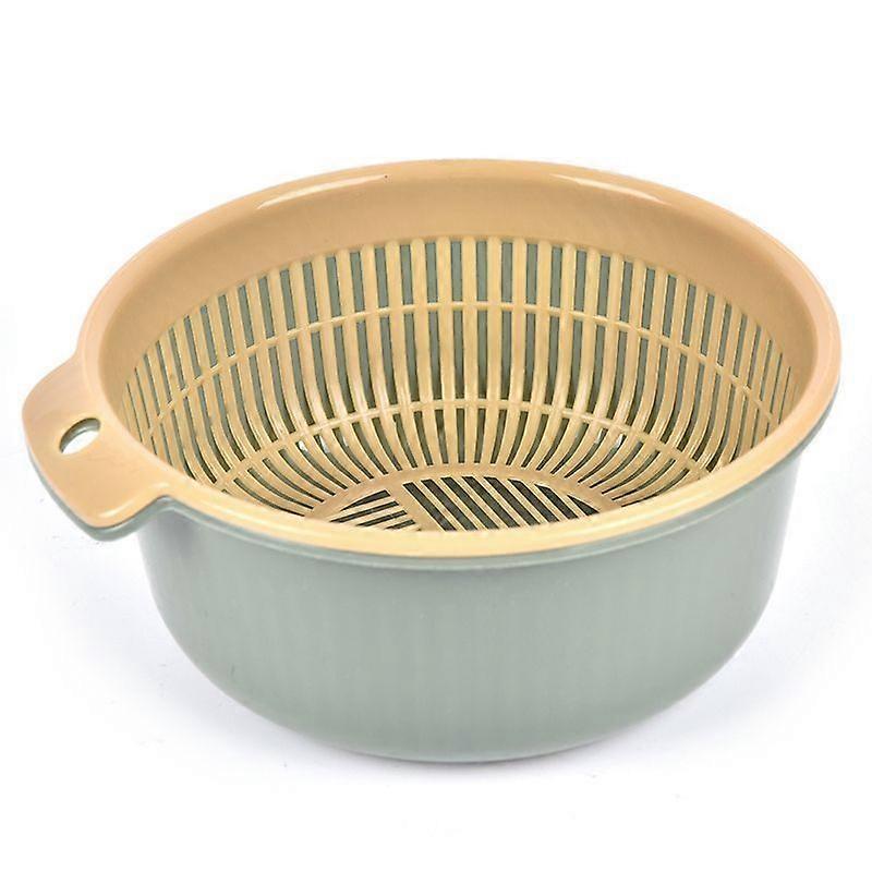 Taşınabilir Çıkarılabilir Çift Katmanlı İçi Boş Meyve ve Sebze Temizleme Yıkama Sepeti