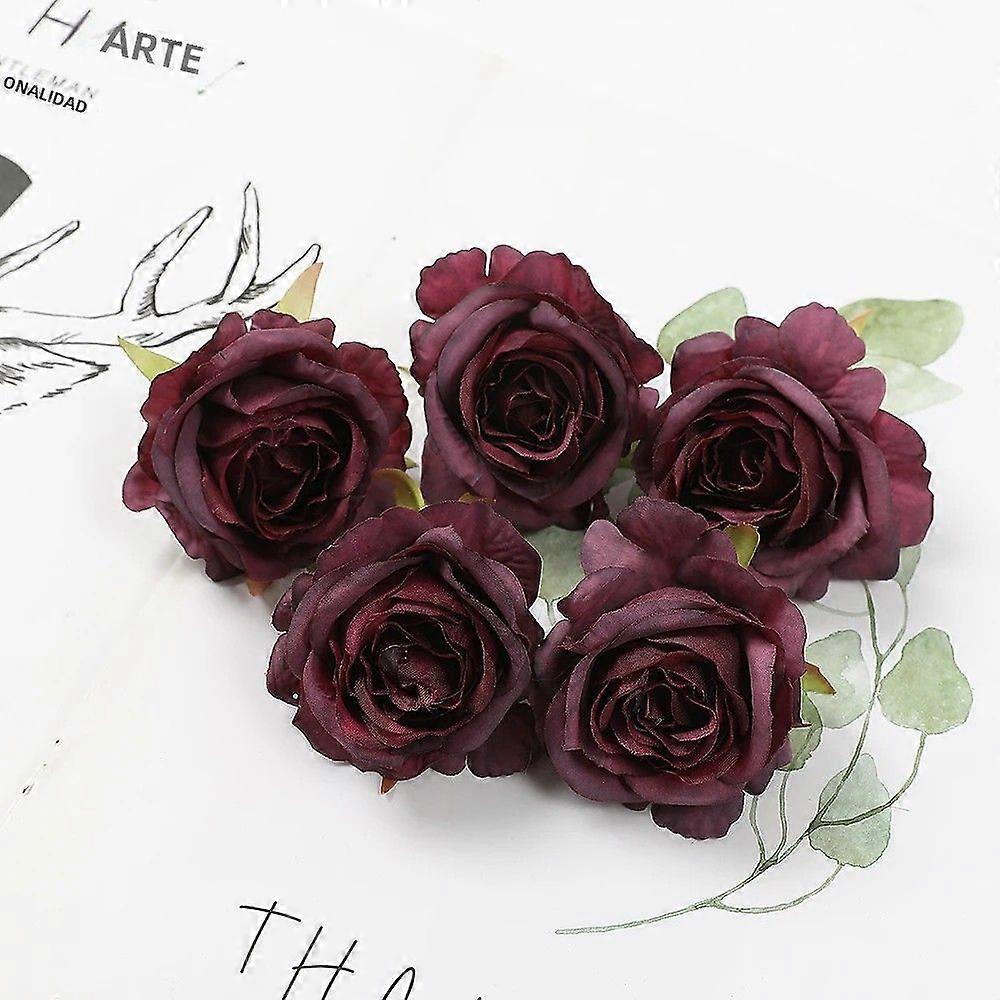 10 stk Rosas De Seda Artificiales Para Decoracin De Casamiento Y Navidad Flores Falsas Para Scrapbog Y Manualidades