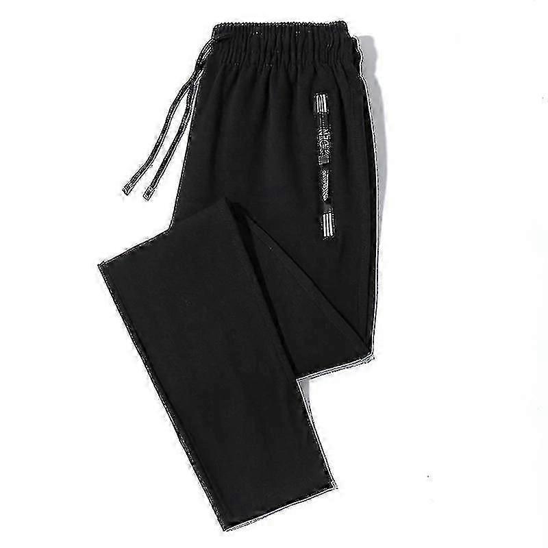 Heren Joggingbroek Plus Size Large 6xl Ritszak Casual Sport Trainingsbroek Stretch Hardloopbroek Man Recht Losse Joggingbroek - Goed