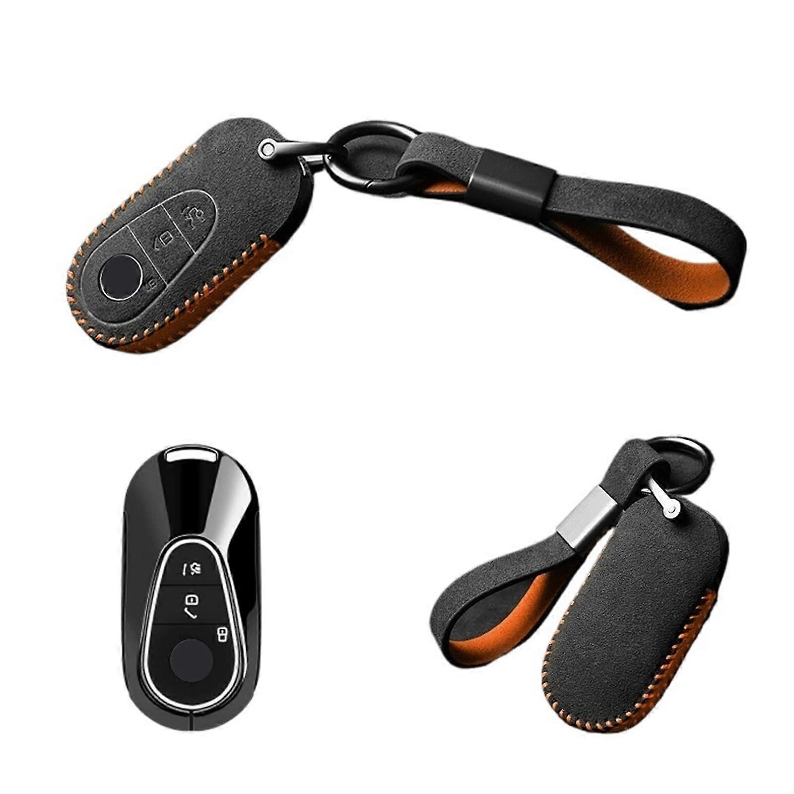 Key Case Buckle Bag Cover Shell For Benz GLC 300L GLC 260L C-Class C260L C200L 2023 Style 4 Durable Material