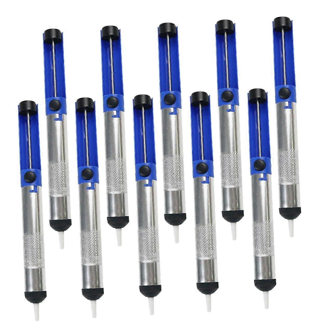 Desoldering Pump Tool 10pcs Suction Tin Pen Set for Hand Soldering, PCB Repair, and Electronic Projects