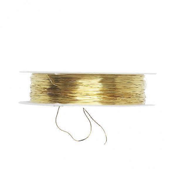 4x 24 Yards Perlendraht, Gold/Silber, 0,3mm