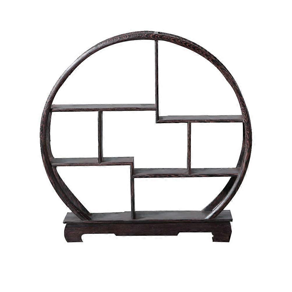 Chinese Wooden Display Stand Solid Wood Assembly Display Rack Rosewood Storage Shelf Home Office Organizer No Ornaments