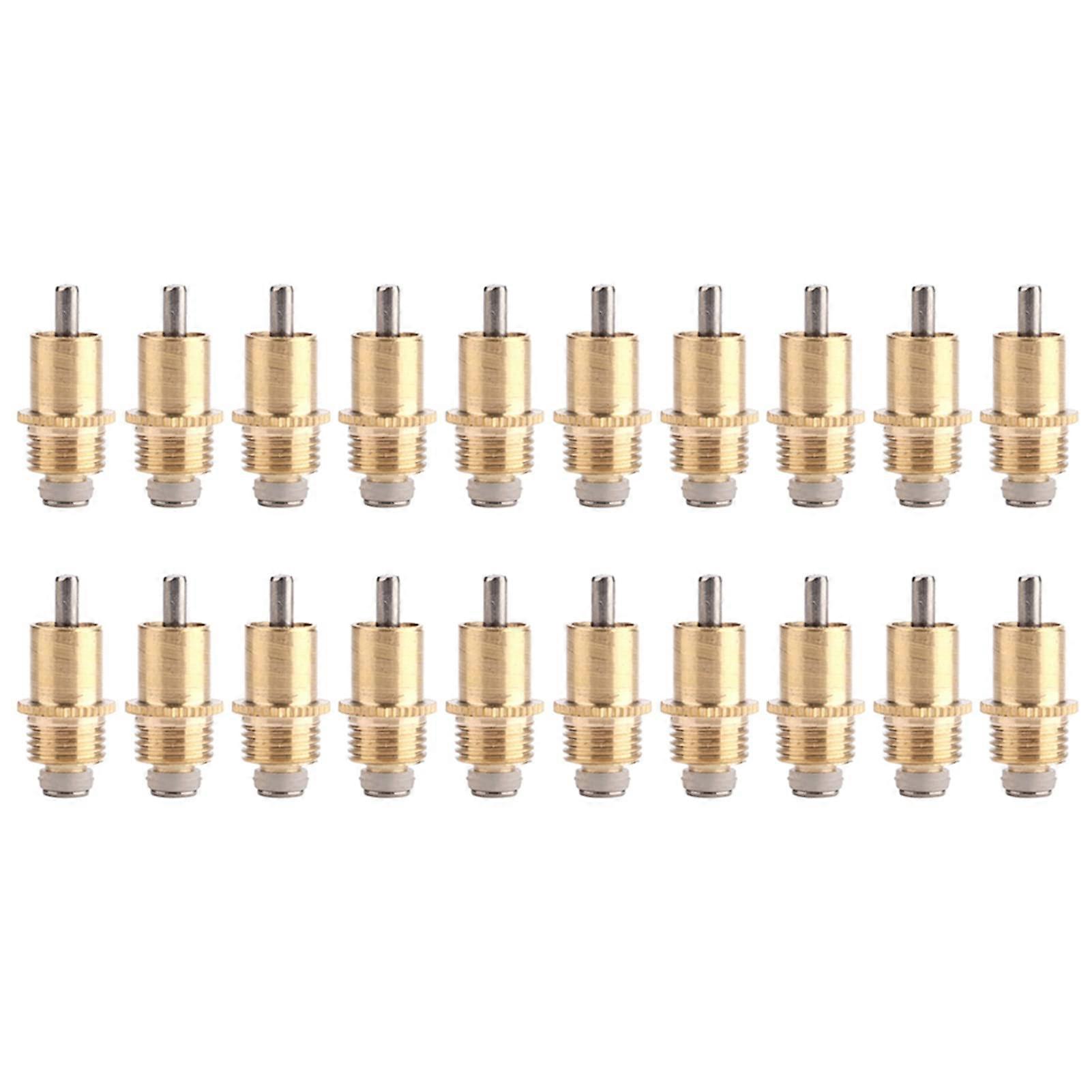 Rabbit Waterer Nipple Drinker Kit, 20-Pack, Long Internal Spring, Leak Prevention