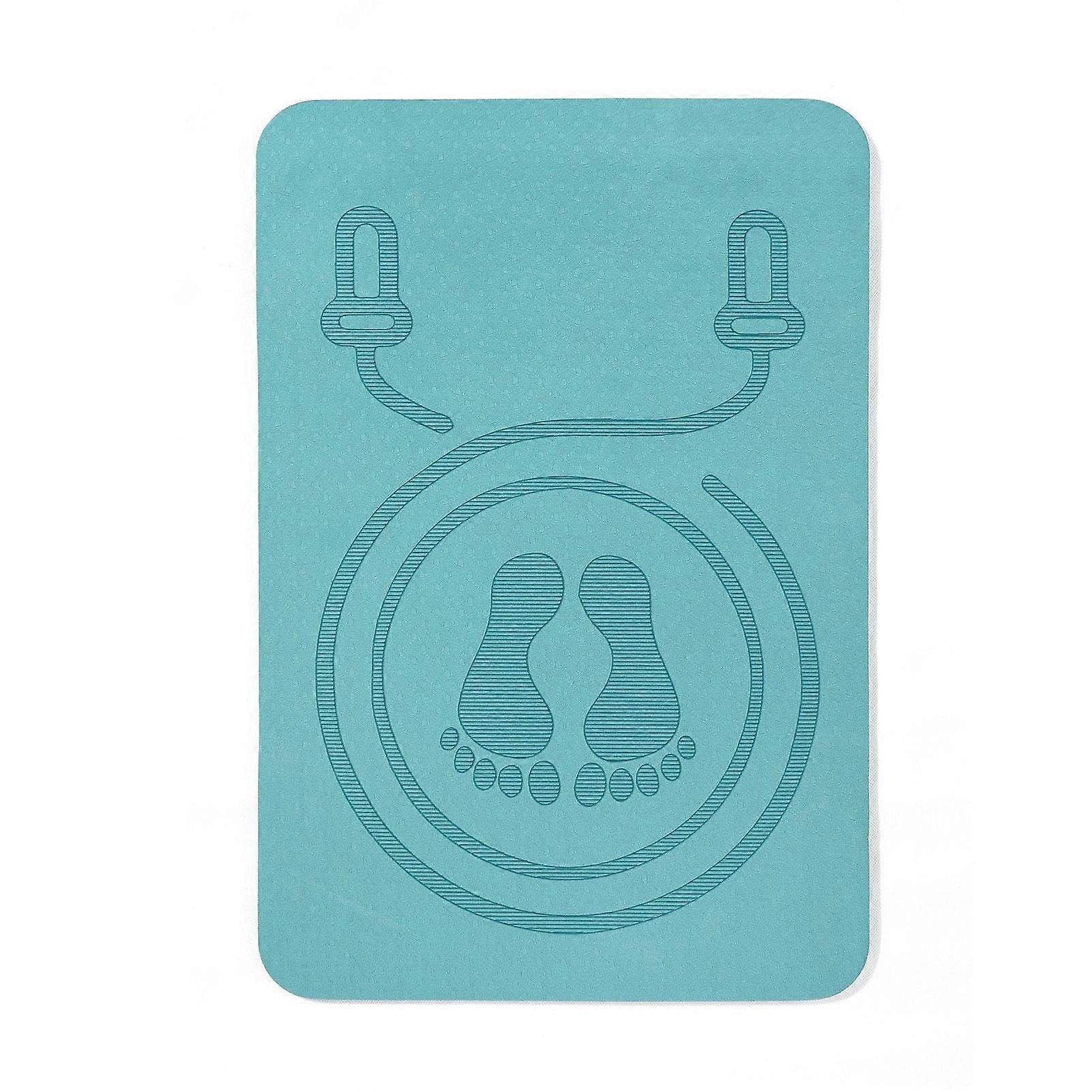 Exercise Rope Mat - 40x60 Blue Non-Slip Shock Absorption Flooring Pad for Knee Protection and Floor Exercises