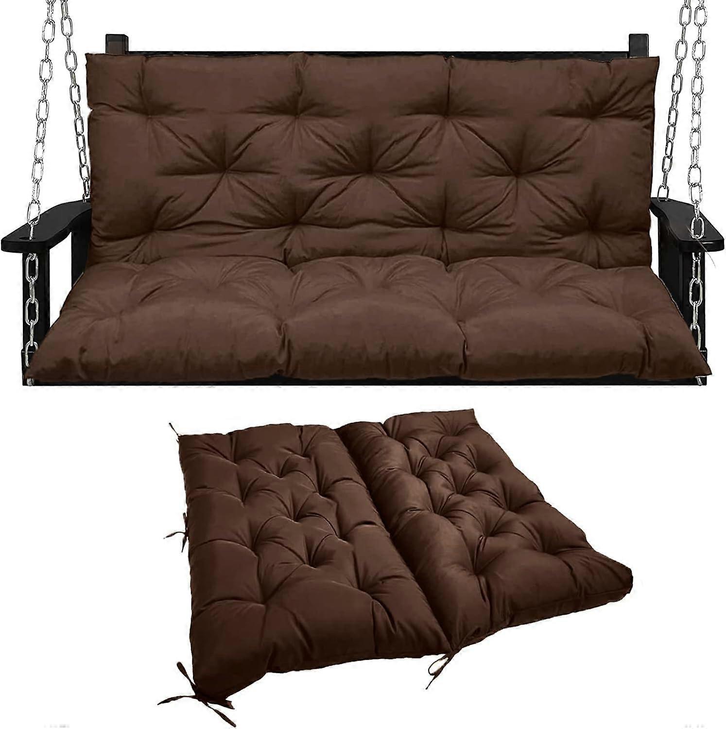 tufted patio swing cushions, replacement pads, nonslip, thick, with straps 40x40 in