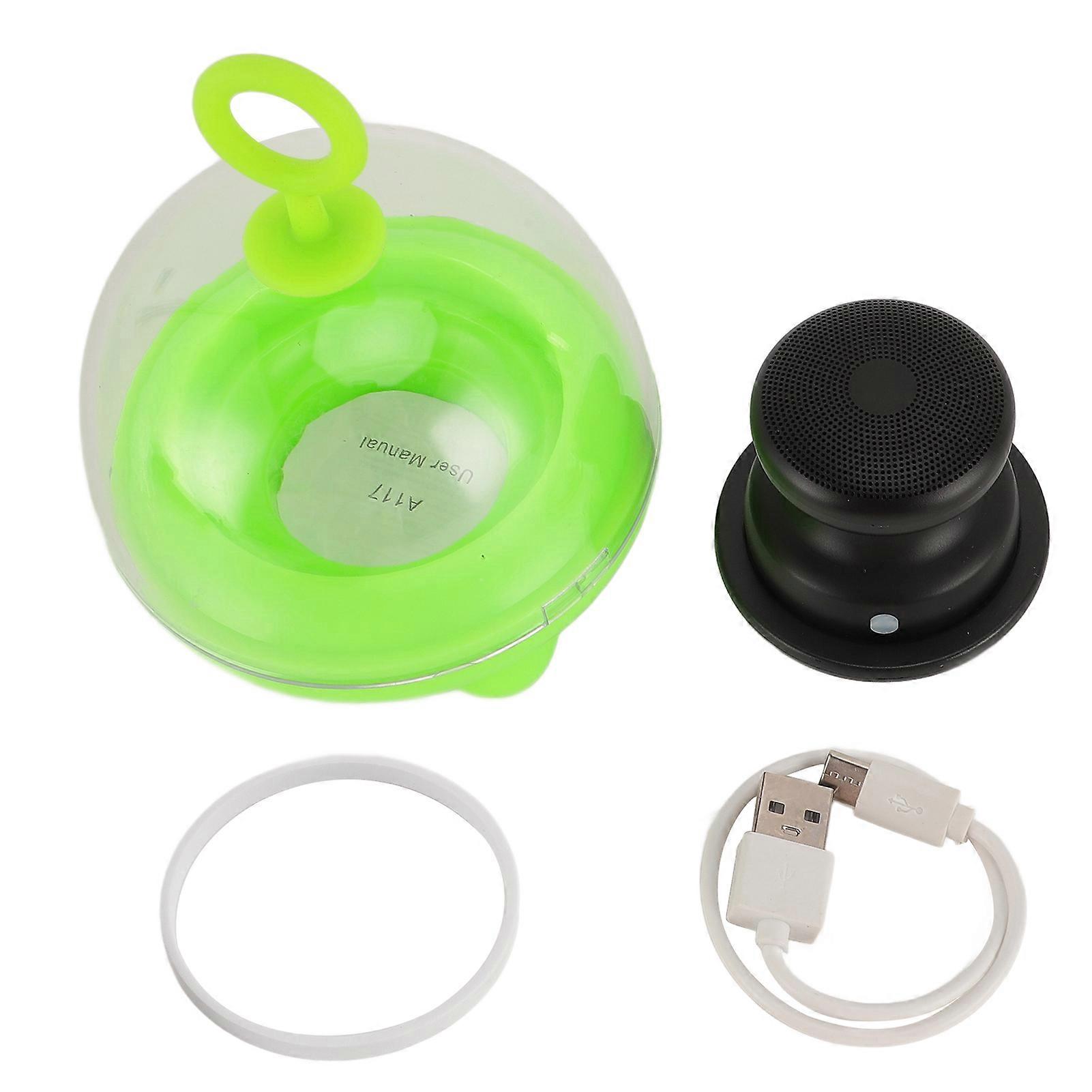 Black Mini Portable Speaker with Magnetic Base - Powerful Sound, Waterproof for Camping