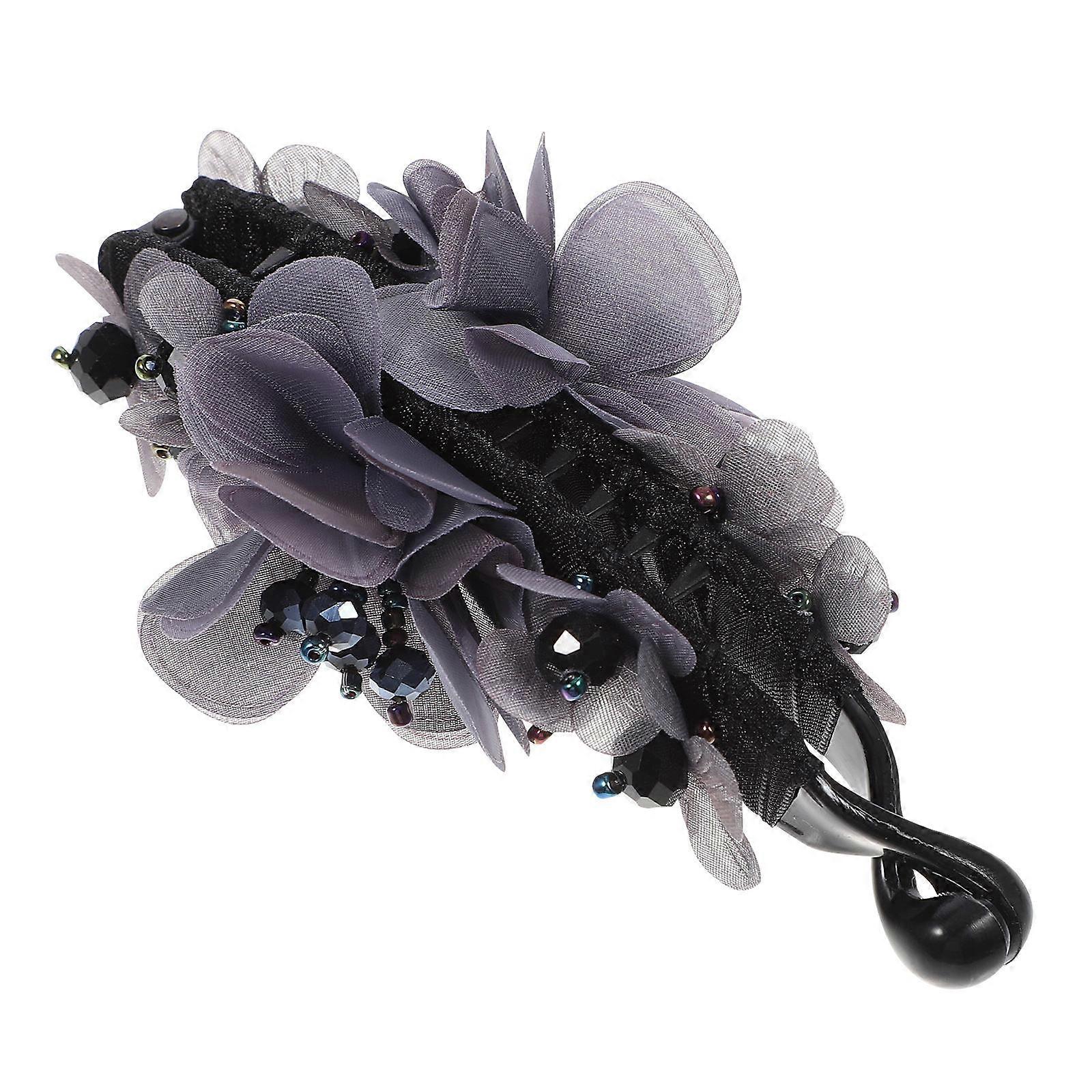 Durably Crafted Hair Clip with Floral Motif for Enhanced Style