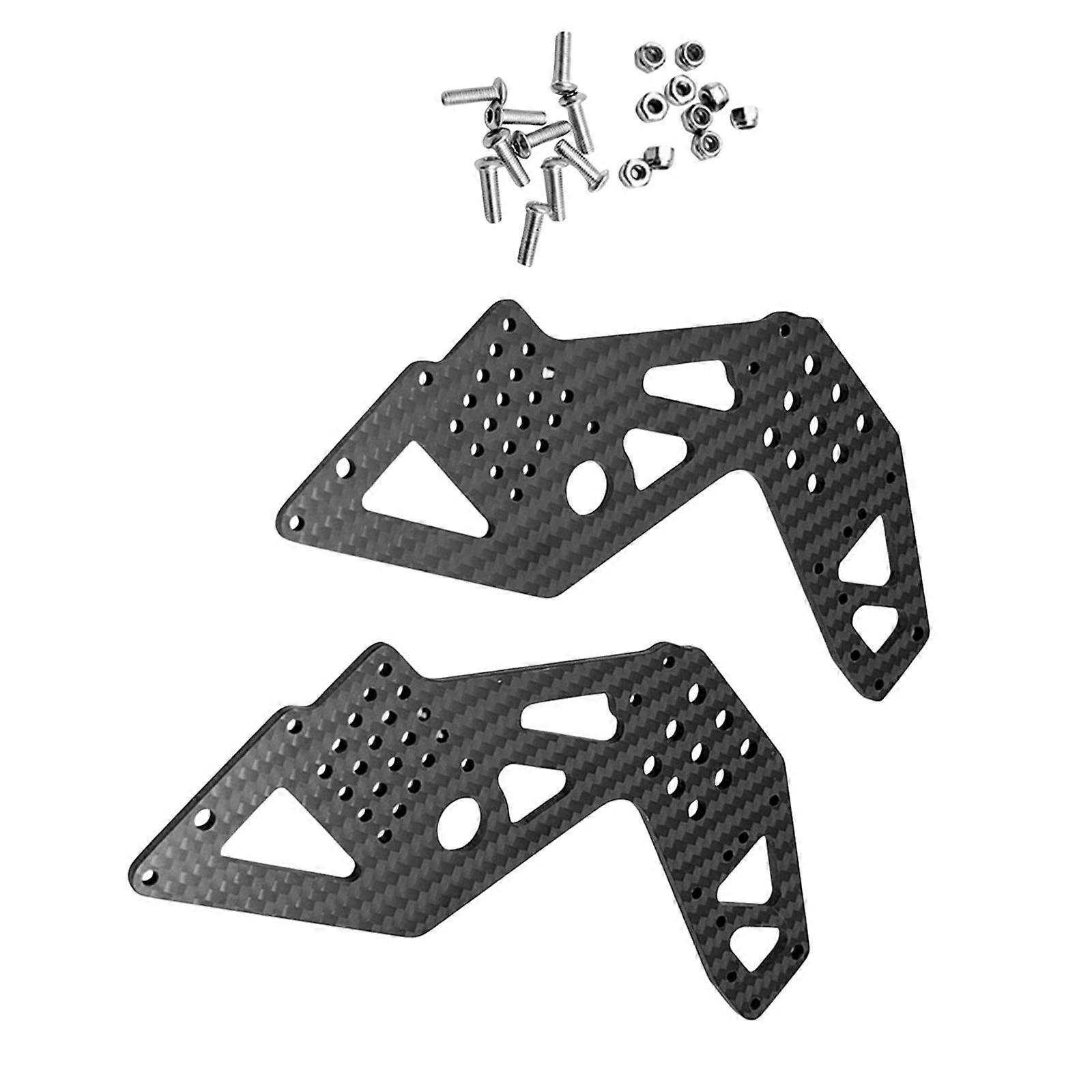2Pcs Front or Rear Chassis Side Panels Replacements for 1/8 RC Car Crawler DIY
