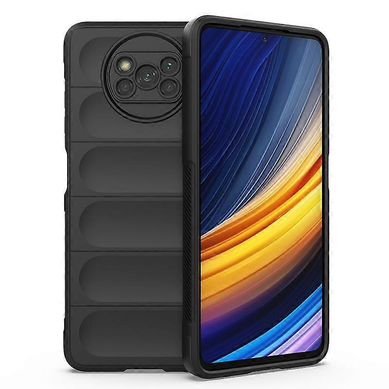 For Xiaomi Poco X3 NFC Magic Shield TPU + Flannel Phone Case
