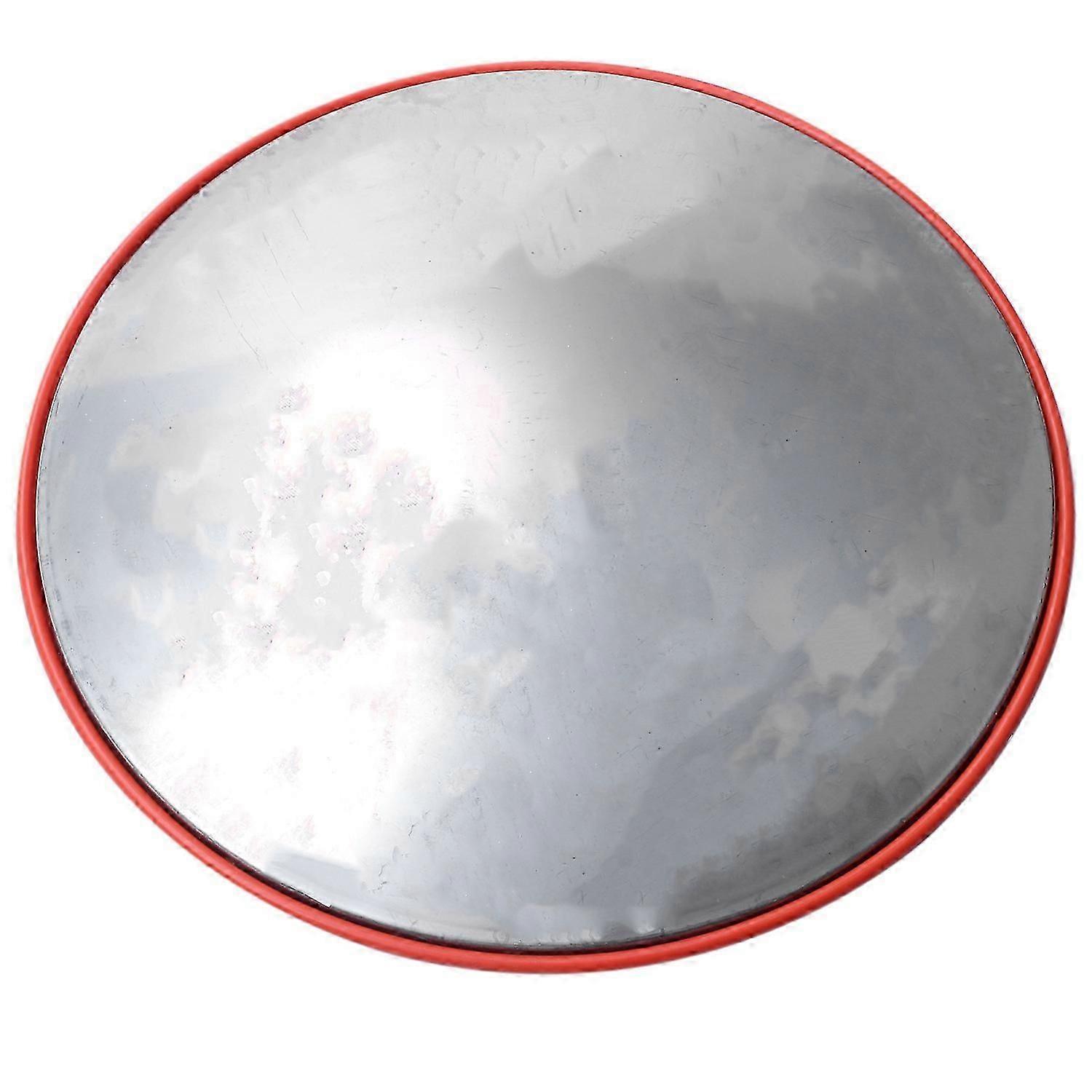 30Cm Wide Angle Security Road Mirror Curved Convex Mirror(Orange)