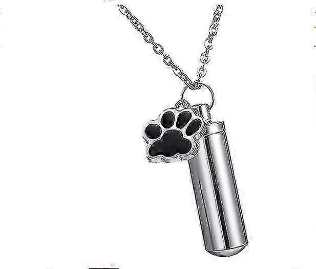 Nerezový válec Kremace Popel Urna Láhev Pamětní přívěsek Náhrdelník