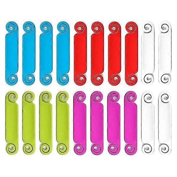 20pcs ετικέτες καλωδίων Ετικέτες διαχείρισης καλωδίων Πολύχρωμοι δείκτες καλωδίων Ετικέτες αναγνώρισης καλωδίου για Usb Co