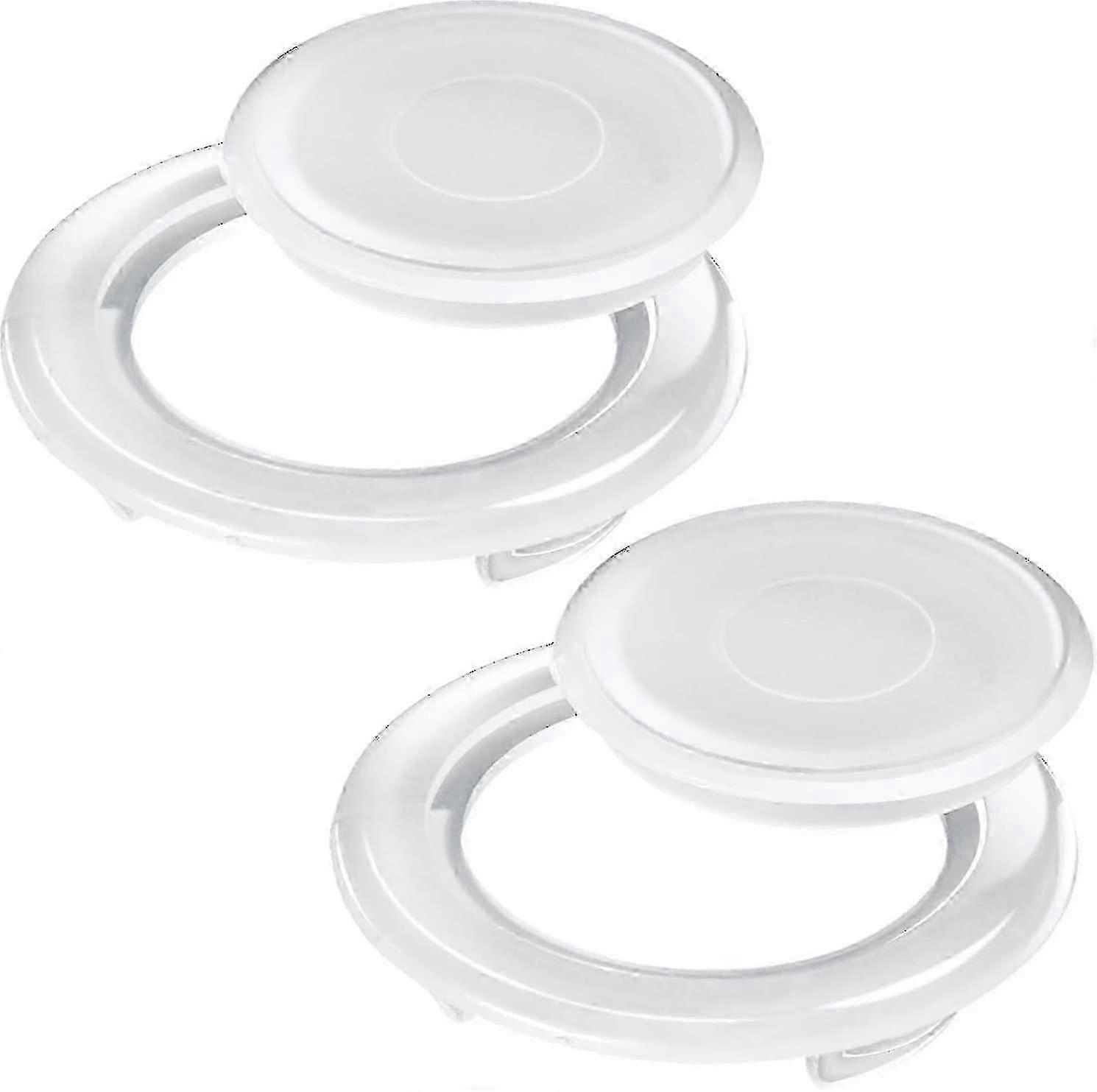 2025 2 Pack 2-Inch Umbrella Rings with White Translucent Caps - Standard Size Replacement Hardware (2 Sets)_HWE04