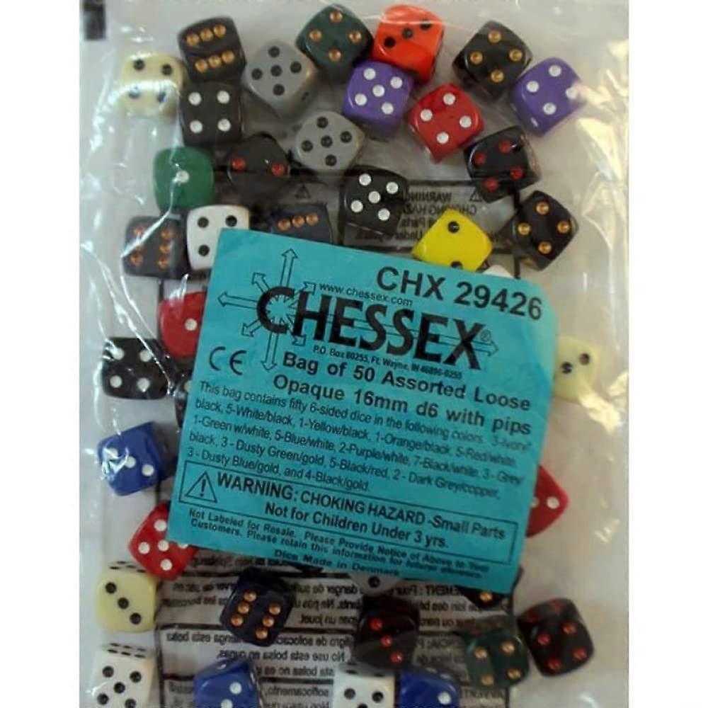 D6bag16mmop W/pips (50)