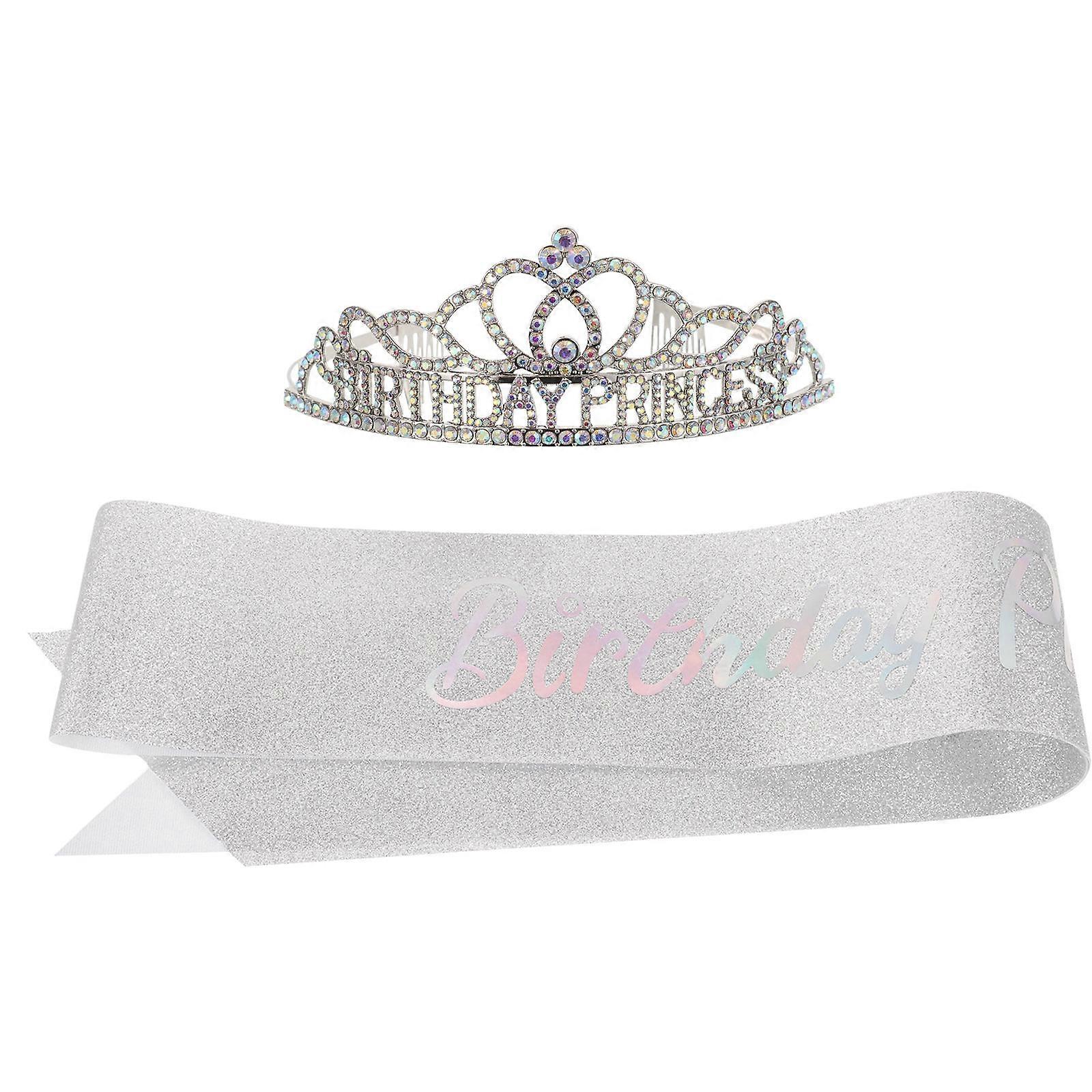 a refined and engaging product description based on your input:

 

**Elegant Birthday Crown and Sash Set for Women – Perfect for Celebrations and