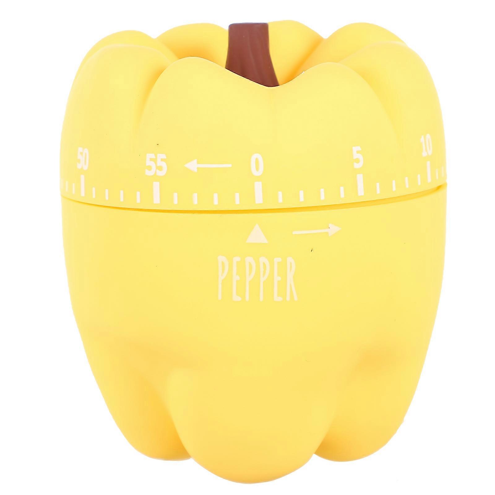 Novelty Kitchen Timer Pepper Shape Mechanical Design Home Users Cooking Timers 7x6x6cm 1Set