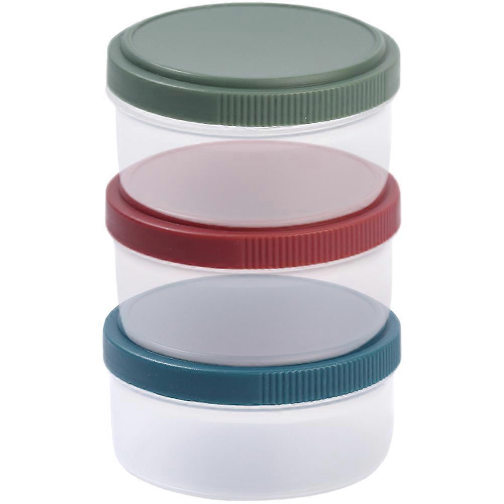 Dispensing Bottle For Soy Sauce Portable Kitchen Use Lunch Box 3Pcs Red Square Sealed Non-Leak Reusable