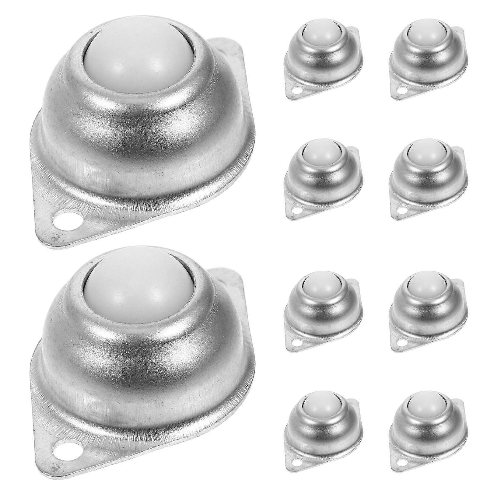 Roller Ball Transfer Bearings Smooth Movement Silver 5.00X3.30X2.10CM High Load-Bearing Capacity 10Pcs