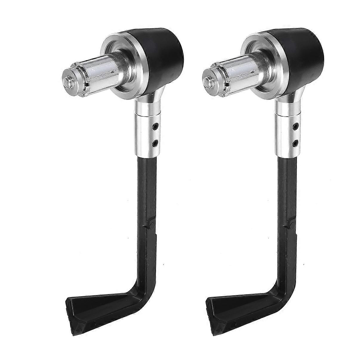 Bike Handles Grips Motorcycle Handlebar Clutch Lever Hand Grip Handle Silver 16x5.8cm Brake Protection 1 Pair