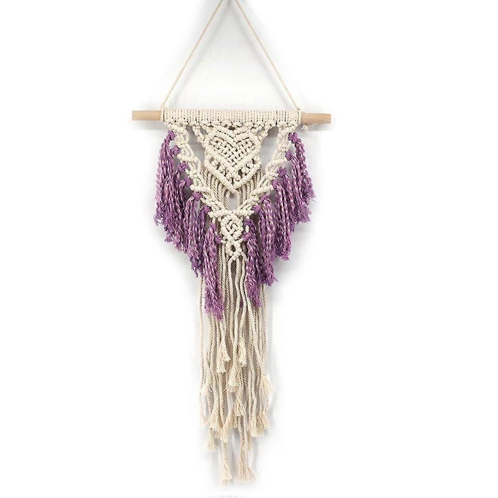 65x35cm Handmade Tassel Wall Hanging Tapestry Ornament Craft Indoor Home Hanging Decor